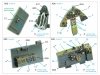 Quinta Studio QD48428 F6F-5N Hellcat 3D-Printed coloured Interior on decal paper (Eduard) 1/48